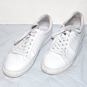 Calvin Klein White Faux Leather Sneakers